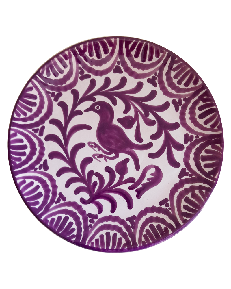 Estornino Fajalauza Plate in Purple — CASA PLETÓRICA — Handmade